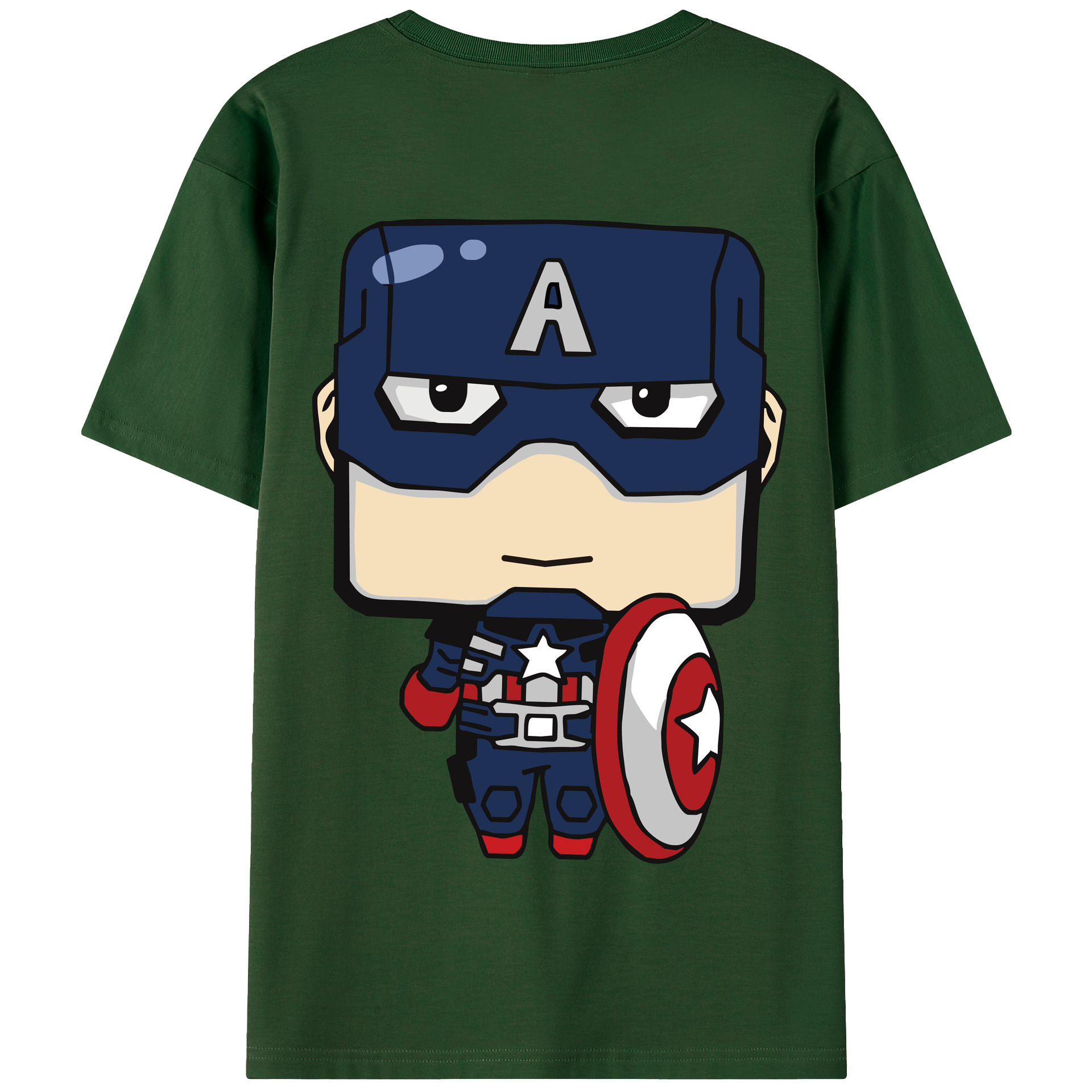 （画像用） アベンジャーズ The Avengers 綿100％半袖Tシャツ（背面プリント）